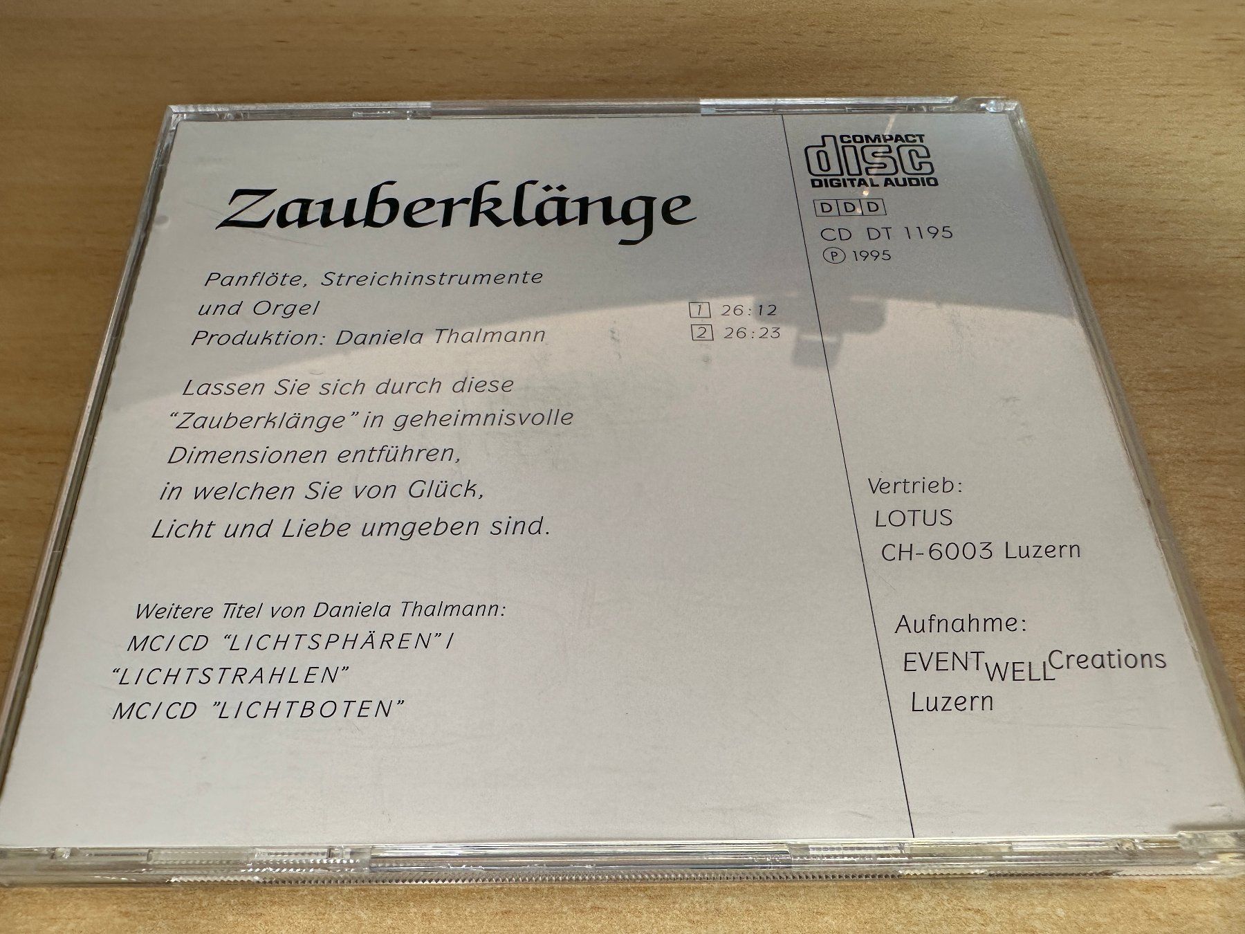 CD: A2 Daniela Thalmann – Zauberklänge – Usato da Rikon im Tösstal venduto da Alpenmutz 1