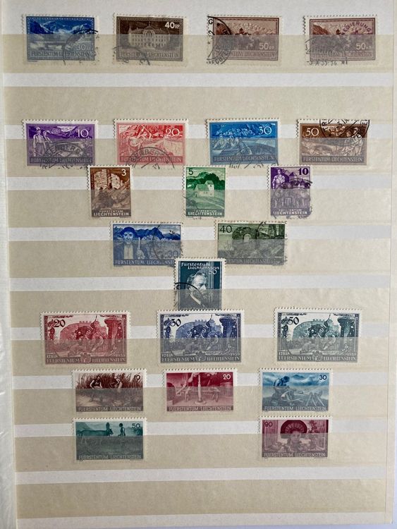Alle Briefmarken: Fürstentum Liechtenstein  Briefmarken ab 1920/Erstagsbriefe – Gebraucht aus Canobbio von cog_bp5c 1
