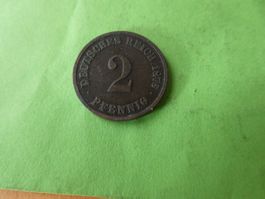 Dt. Reich 1876 C, 2 Pfennig