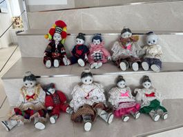 Sammlung Porzellanpuppen 10 Stück wie neu