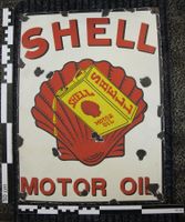 Plaque émaillée Shell Motor Oil