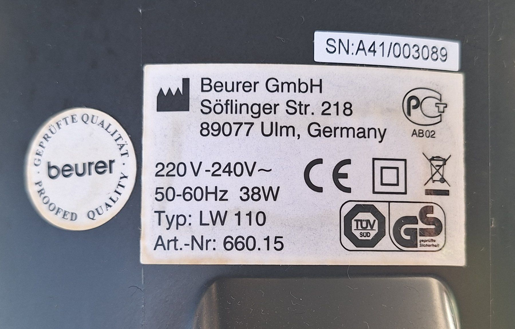 Beurer Umidificatori d'aria: Beurer Luftbefeuchter – Usato da Weinfelden venduto da JoeBaer 6