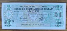 Argentinien/Provinz Tucuman-Un Austral UNC