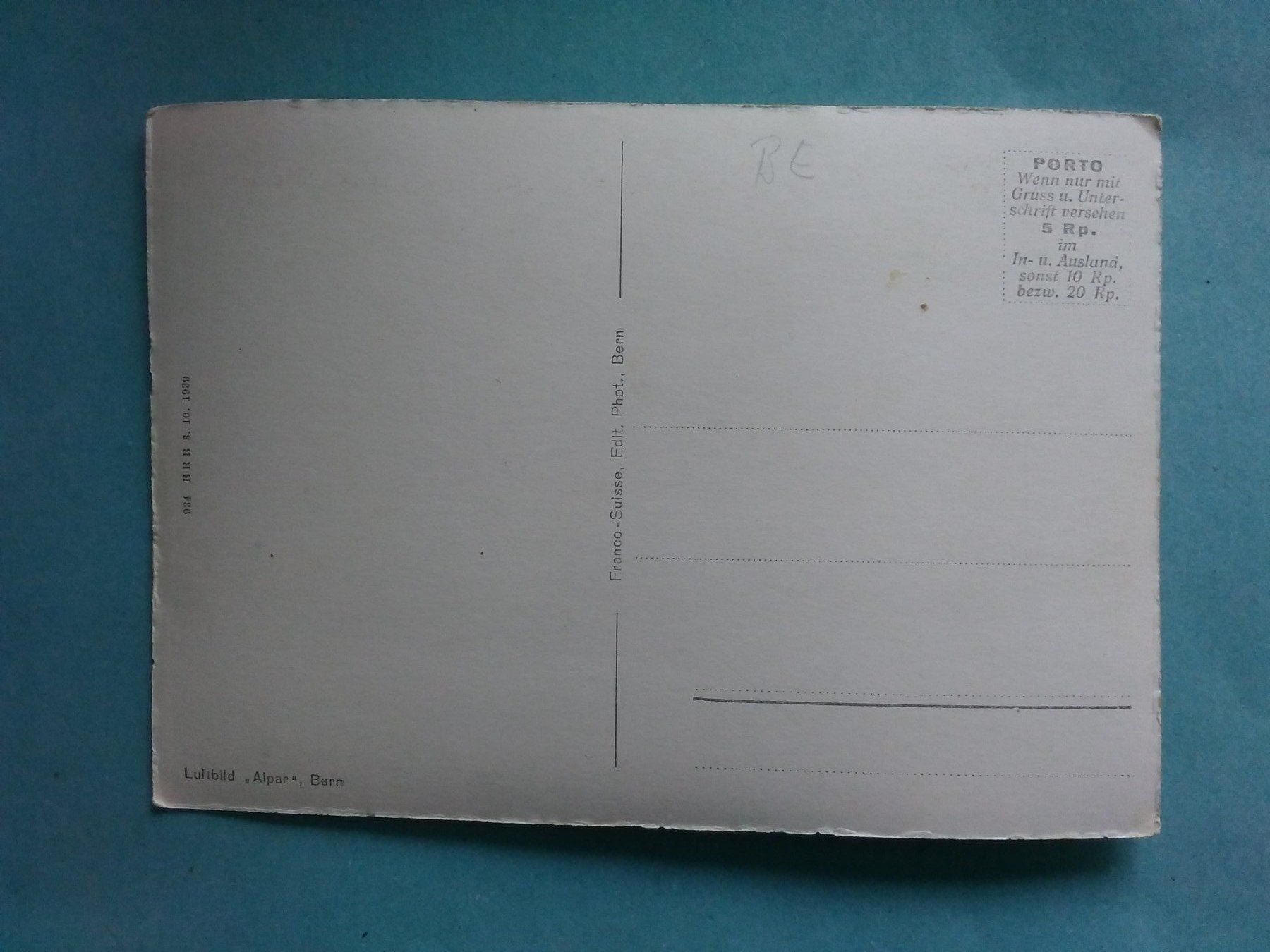 Cartoline postali: BE Zimmerwald Luftbild "Alpar" Bern – Usato da Appenzell venduto da lama19 1