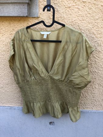 H&M luftige Bluse mit Raffung