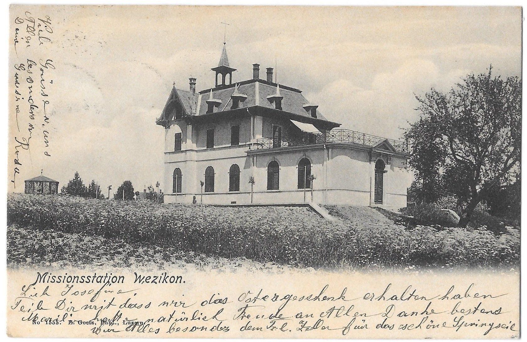 Cartoline postali: Wetzikon Missionsstation – Usato da Olten venduto da clotaldi