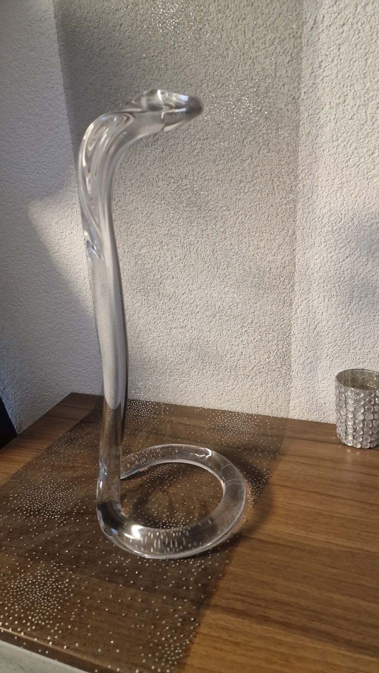 Statuette: Grosse Glas-Schlange KOBRA – Usato da Wil  AG venduto da Kfloh 1
