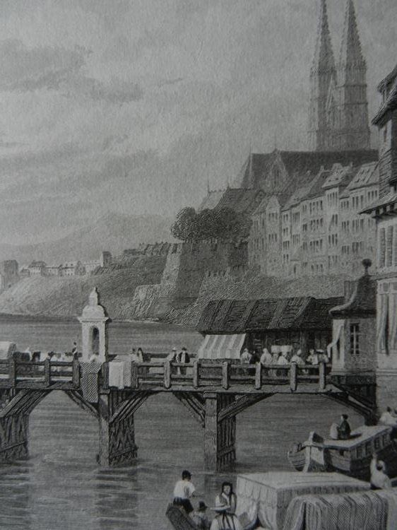 Incisioni: Basel Stahlstich von Prout – Usato da Risch venduto da Rischli15 4