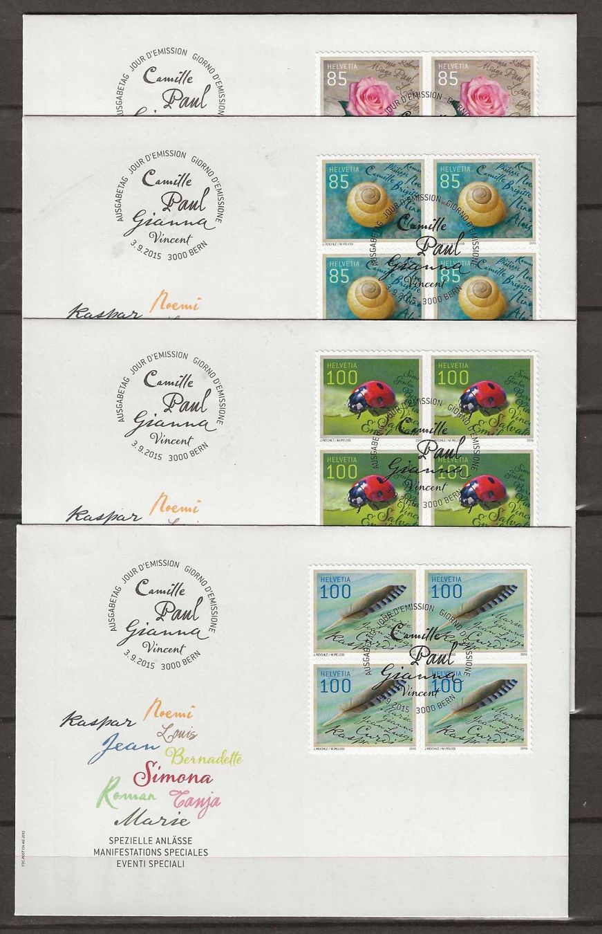 Alle Briefmarken: F1563 - FDC Occasions spéciales 2015  B4 – Gebraucht aus Trélex von Phil_Albert