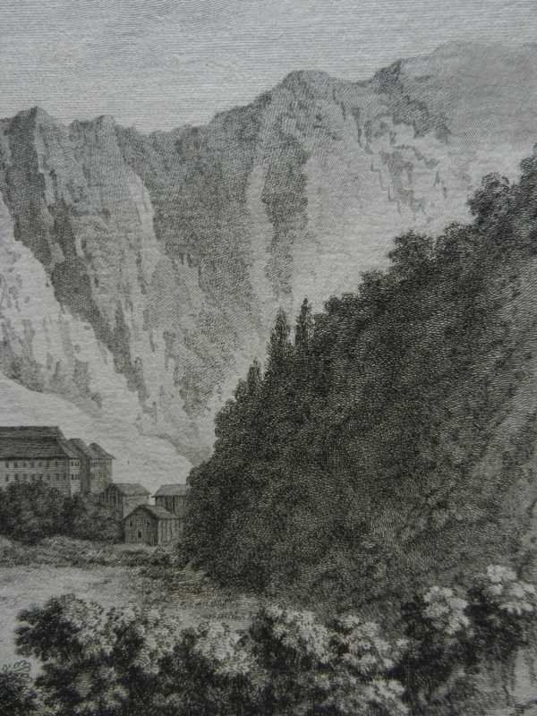Incisioni: Pfäfers Kloster Kupferstich – Usato da Risch venduto da Rischli15 6