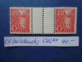 CH Zwischensteg Nr. S46 postfrisch **