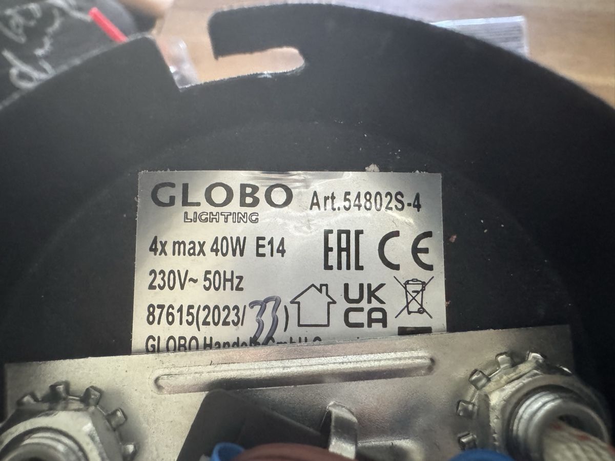 Kronleuchter & Deckenlampen: Globo 4er Deckenleuchte + 4 Zigbee Smart LEDs E14 – Neu (gemäss Beschreibung) aus Weisslingen von lar_r9qr 1