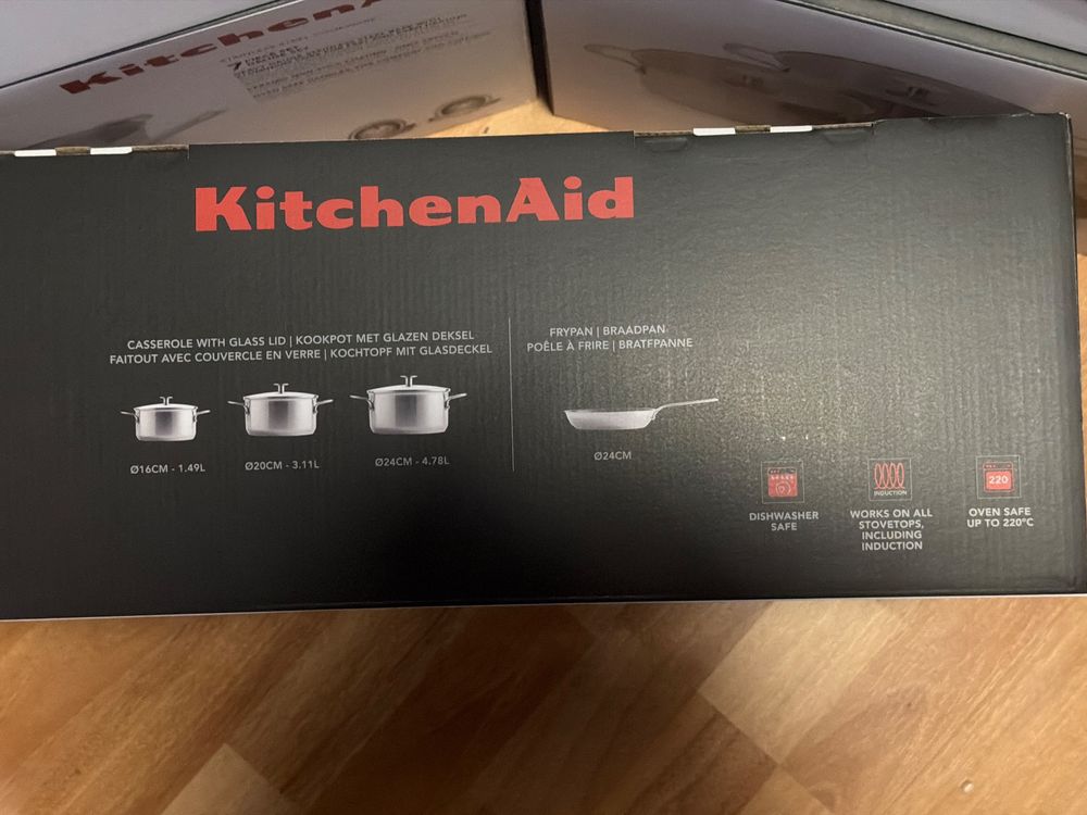 KitchenAid Pfannen-Set 7-teilig | NEU | Induktion (Neu und ...