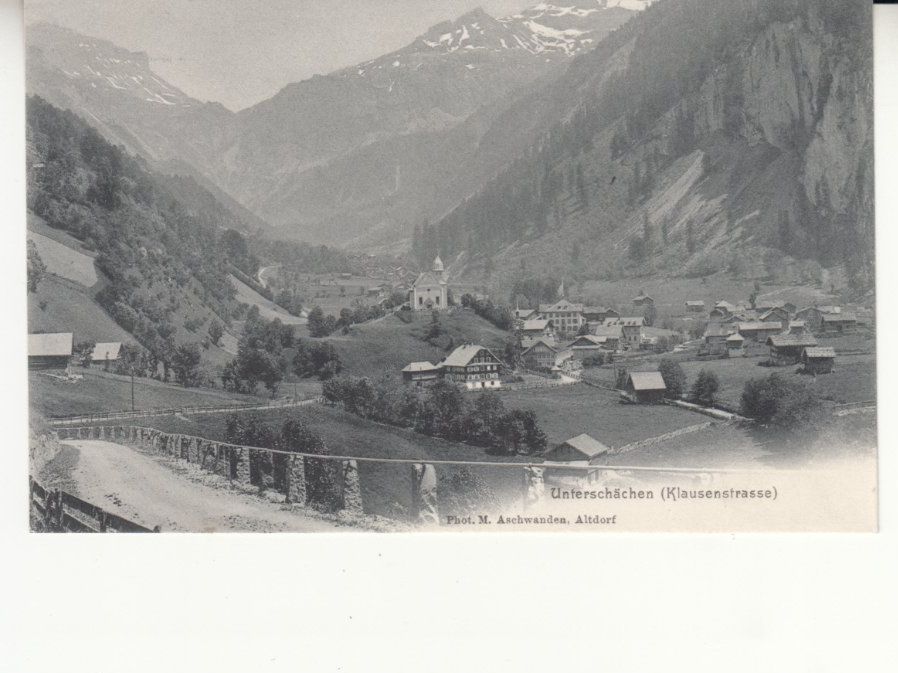 Cartoline postali: Unterschächen ca. 1910 – Usato da Bürglen TG venduto da StampGraf