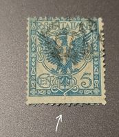 Italien 1901 briefmarke abart dezentriert
