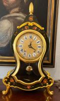 Antike Zenith Pendeluhr - Grün-Gold - Sammlerstück!