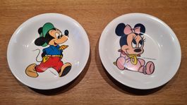 2 Vintage Walt Disney Kinder Teller 90er Jahre Made in Italy