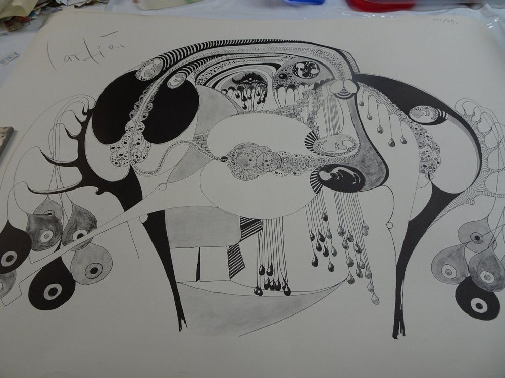 l atélier, Kunst-Druck,  3 Exemplare, signiert 1