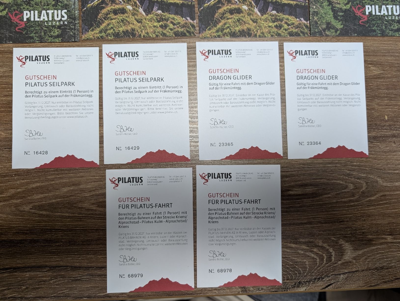 Gutscheine: Pilatus Gutscheine-Paket – Neu (gemäss Beschreibung) aus Ebikon von Niederdorf01 1