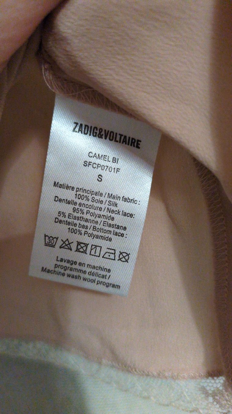 Zadig & Voltaire Top: Débardeurs Zadig & Voltaire rose et bleu S set – Nuovo (secondo la descrizione) da Morens FR venduto da Lolita1802 3