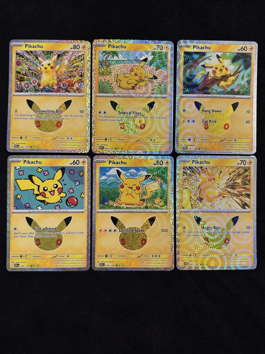 Pokémon Carte collezionabili: Pikachu 30 Celebration Set Boosterfrisch EN – Nuovo (secondo la descrizione) da Basel venduto da pat_x2zc