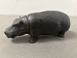Antike Bronze Nilpferd 
