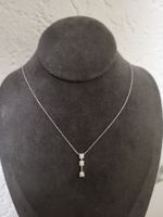 750 Gold Kette & echte Diamantenn 0. 22 ct echte Diamante