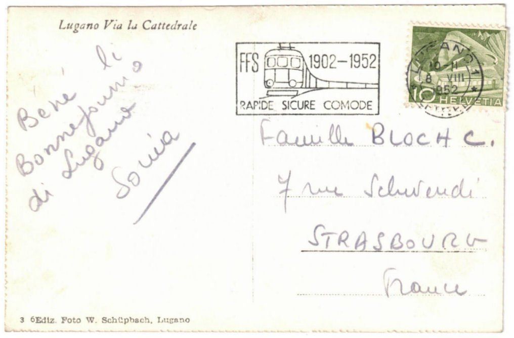Cartoline postali: Lugano - Standseilbahn Stazione – Usato da Binningen venduto da Mountainrider 1