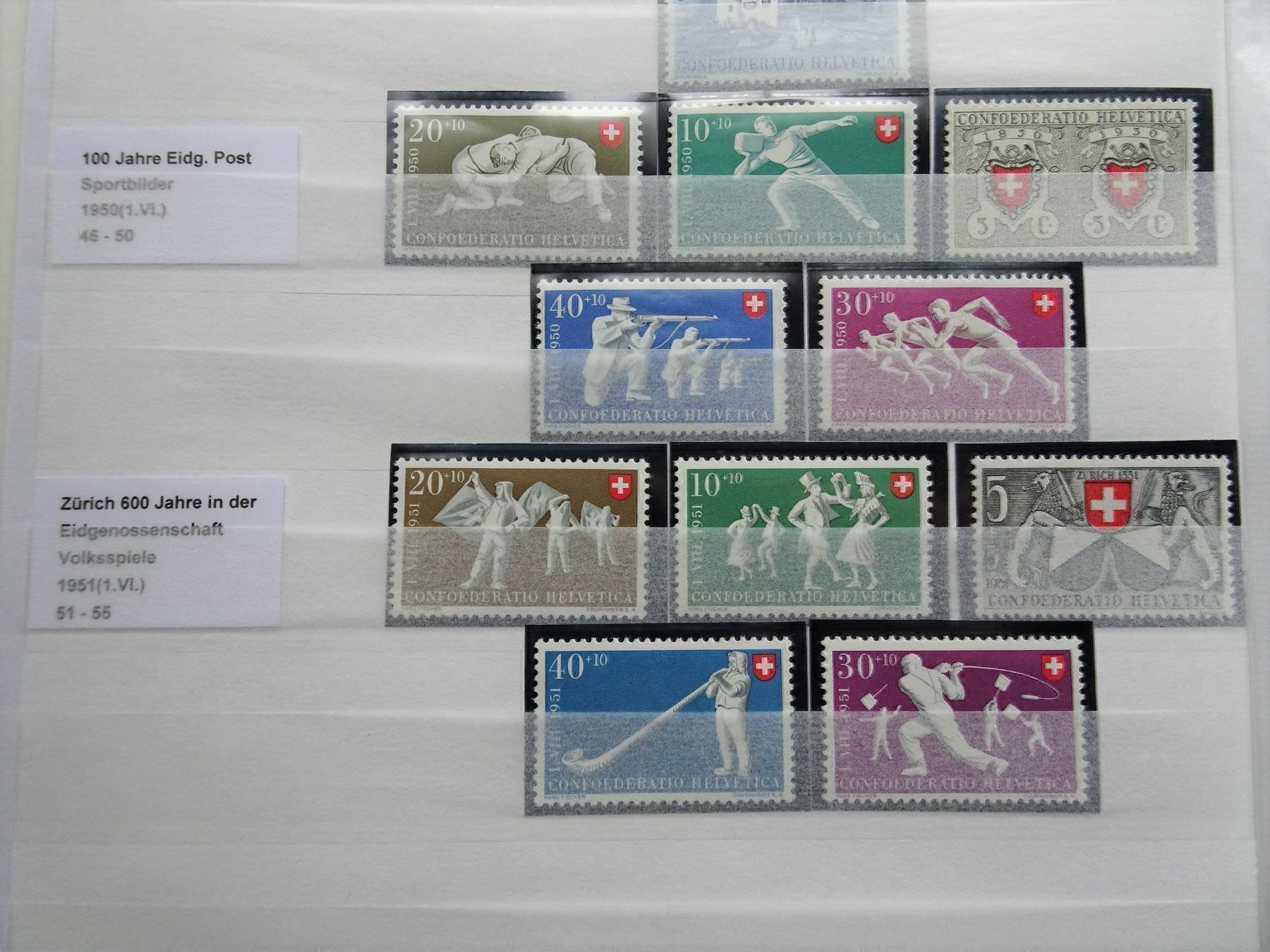 Alle Briefmarken: 1948**-1951** – Neu (gemäss Beschreibung) aus Aadorf von Chnorli-Furz 2