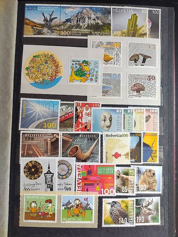 Tutti i francobolli: Jahresserie 2014 Post Briefmarken postfrisch – Nuovo (secondo la descrizione) da Wohlen AG venduto da gnabbr 1