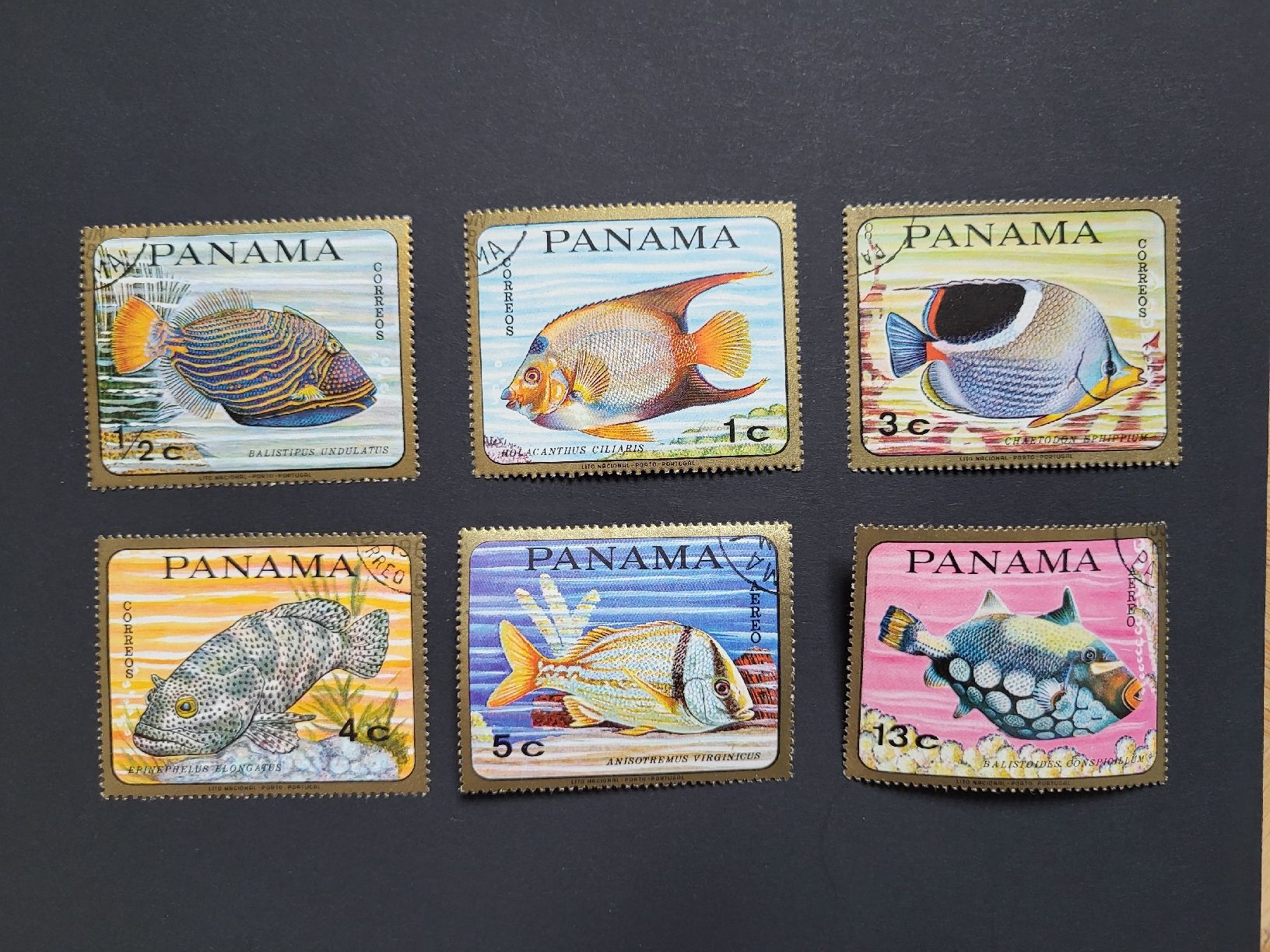 Tutti i francobolli: Panama  -  Satz Tropenfische – Usato da stäfa venduto da brandy66