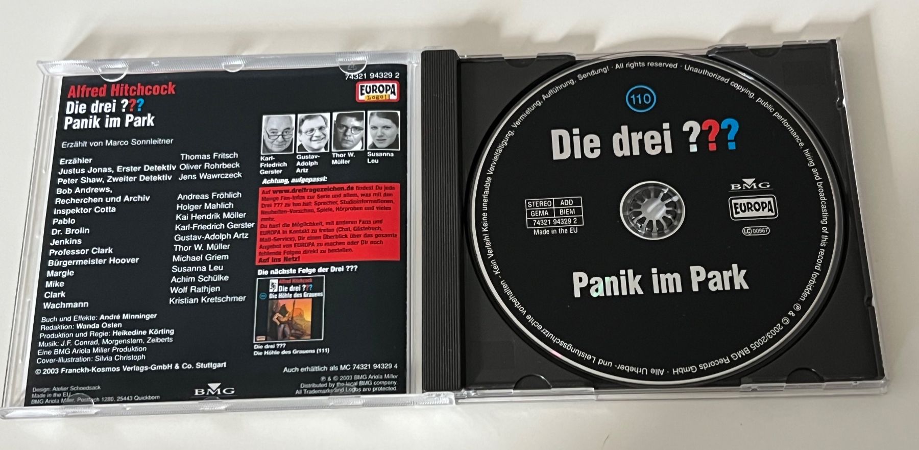 CD: Die drei ??? - Panik im Park - CD - Hitchcock – Usato da Altstätten SG venduto da sheamus 2