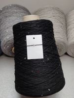 Papi Fabio Kaschmir 98% Pailletten Cashpailet 440g nero
