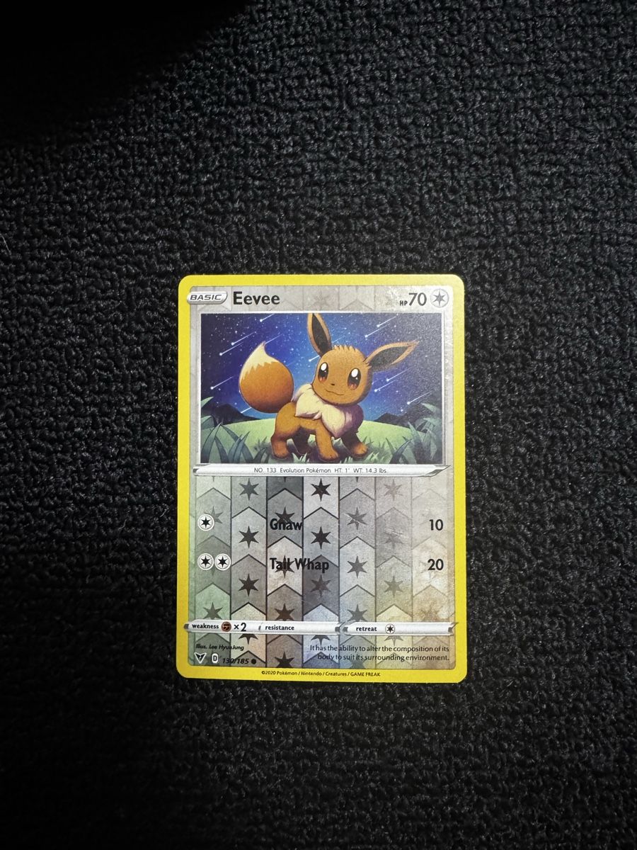 Pokémon Sammelbilder & Trading cards: Evoli / Eevee Reverse Holo #130/185 Vivid Voltage – Gebraucht aus Müllheim Dorf von MX-58555