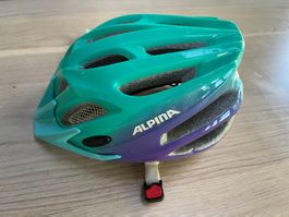 Velohelm ALPINA Gr. 50-55 cm - türkis / violett