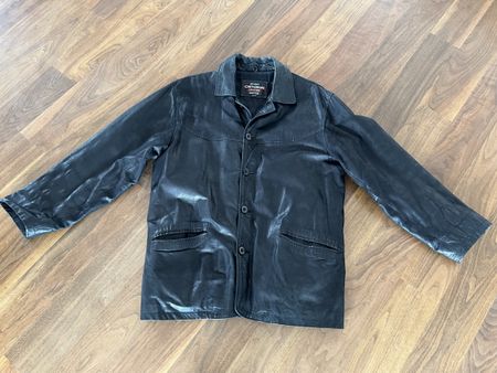 Chevingon Lederjacke, Vintage Stil, XXXL, schwarz