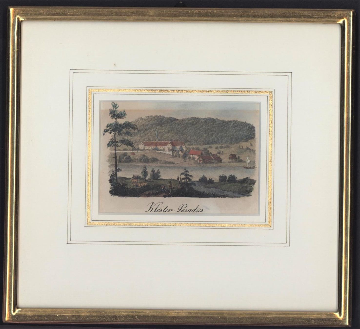 Incisioni: Paradies Kloster Lithographie von Pecht – Usato da Rafz venduto da Helvet32 1
