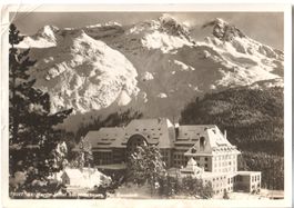 Foto-AK Albert STEINER: Hotel Suvrettahouse ST.MORITZ 1936