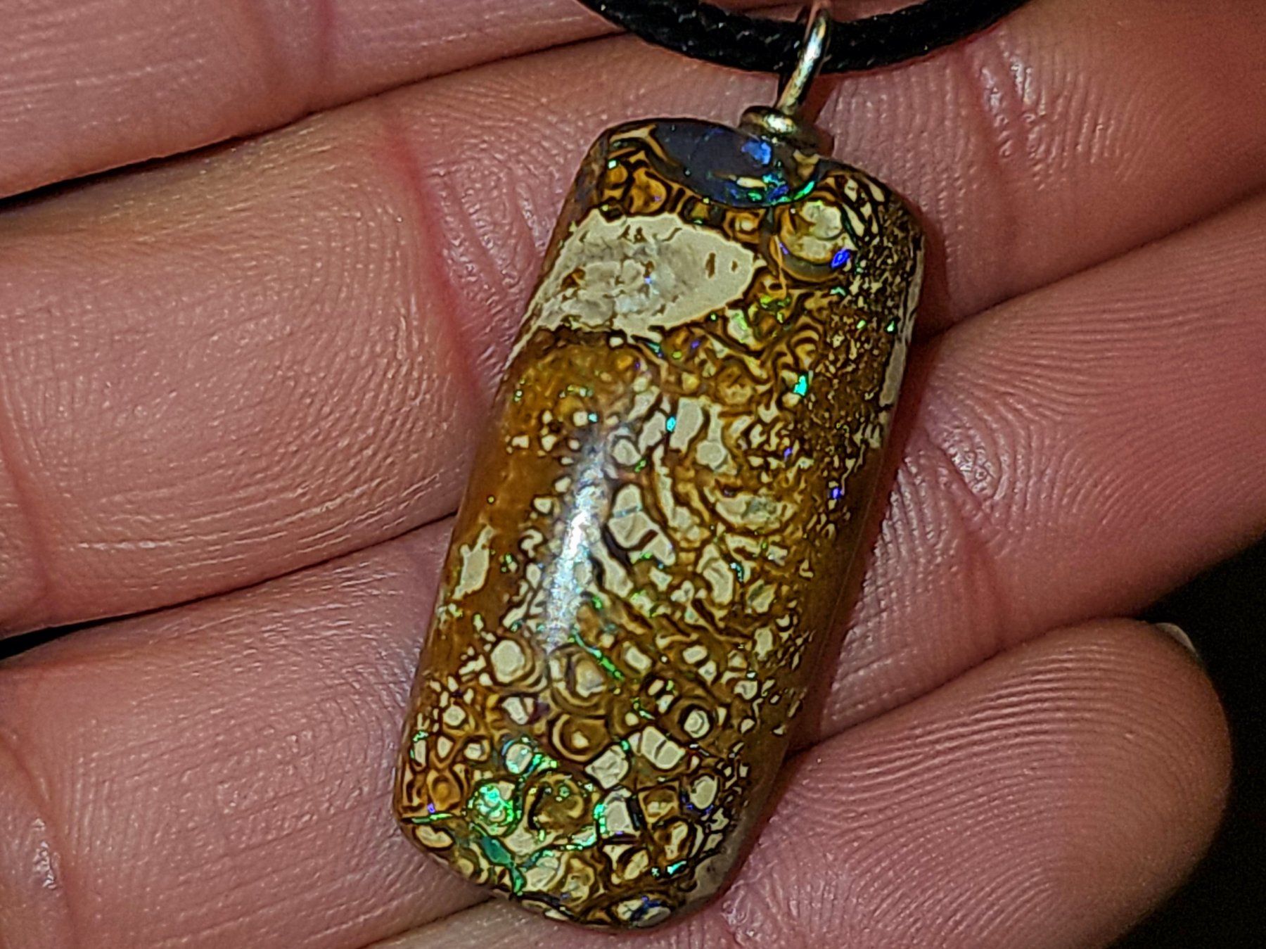 Edelsteine: Natürlicher australischer Boulder Opal Anhänger – Gebraucht aus Uerkheim von Winwinner 4