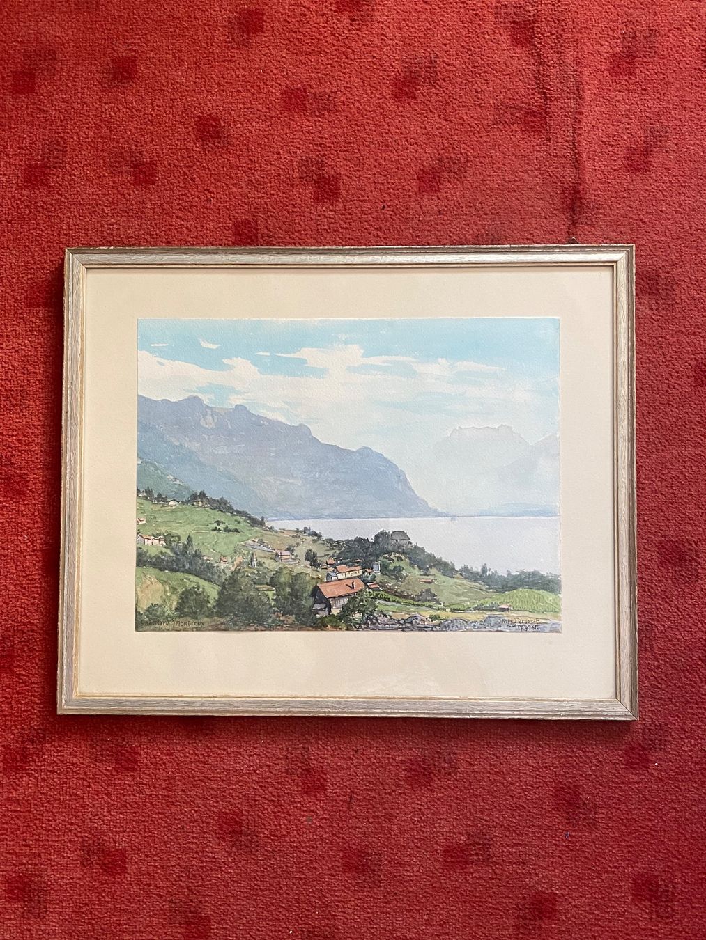 Dipinti: Aquarell Chatelard/Montreux von Kunstmaler Pérusset – Usato da Kreuzlingen venduto da don_ueli6wb5 1