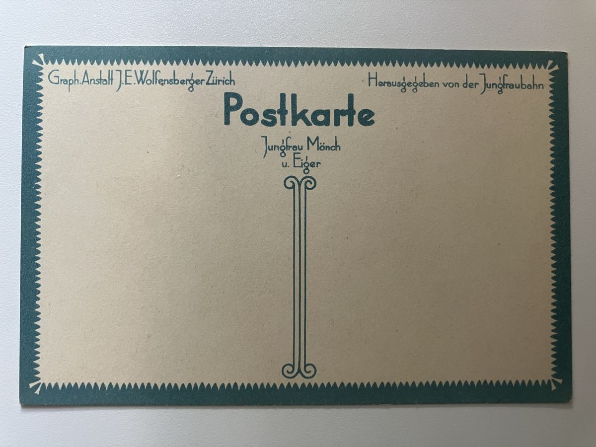 Cartoline postali: Jungfrau Mönch Eiger AK 1915 – Usato da Zürich venduto da Classic_Collection_Zurich 1