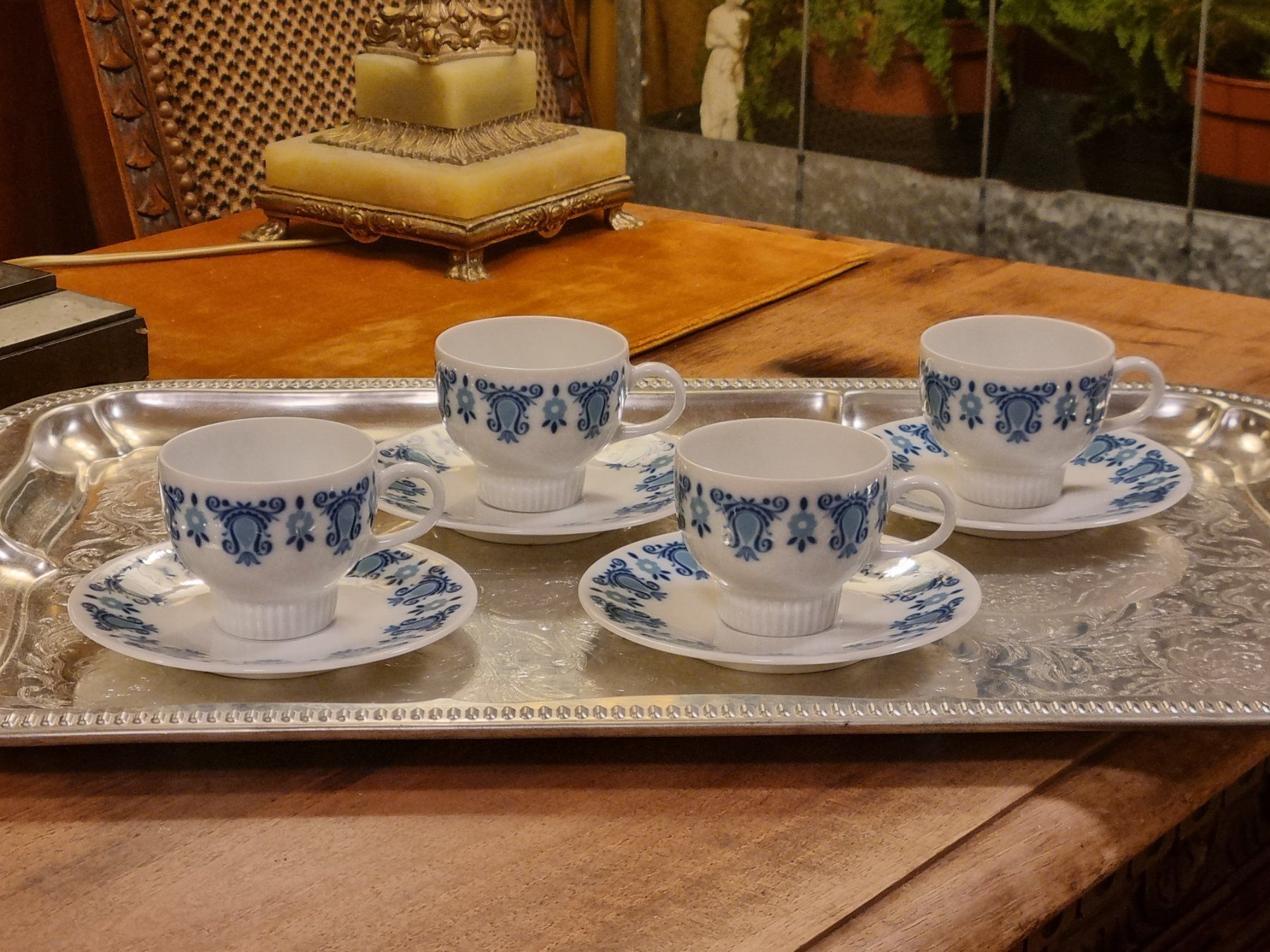Set di piatti: J. Kronester Bavaria Kobalt Kaffee Set 4x – Usato da Scharnachtal venduto da devin03 2