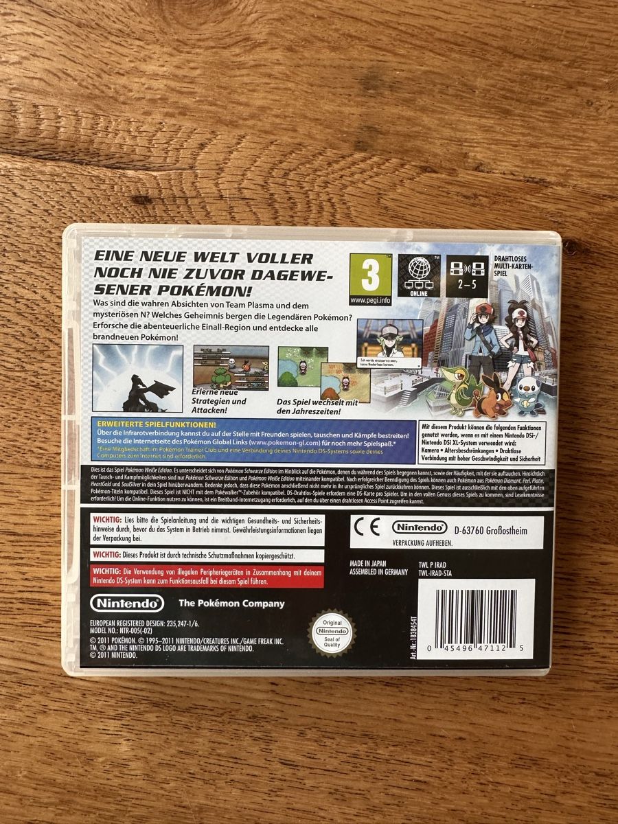Giochi: Pokemon Weisse Edition Nintendo DS – Usato da Heiligkreuz (Mels) venduto da Luova 2