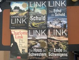 6 Charlotte Link Kriminalromane 6er Set gebraucht