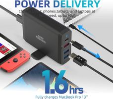 Kompakter USB-C Ladestecker 60W - Ideal für Gadgets