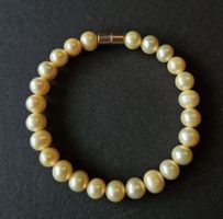 Perlenarmband (echte Perlen) mit Magnetverschluss, neu
