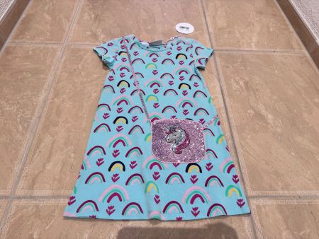 Happy Girls neues Glitzer Kleid, 5J 110