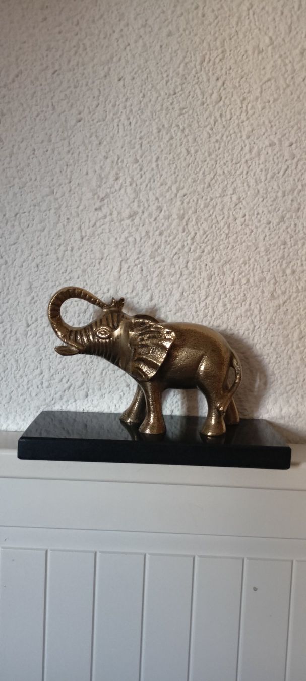 Sculture & Statue: deux statue éléphant en marbre et aluminium – Nuovo e nell'imballaggio originale da GENEVE venduto da goldforall 3