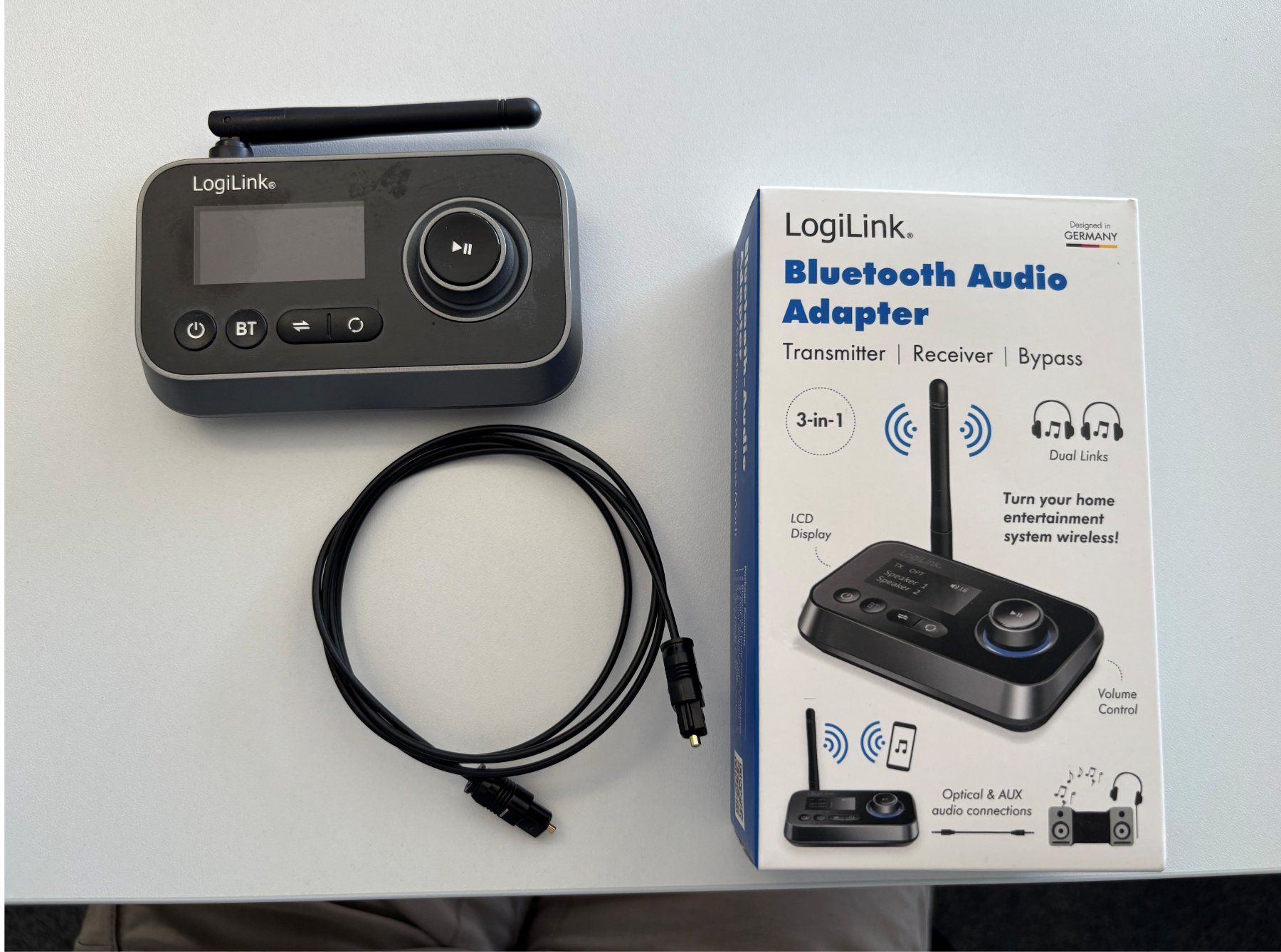 Laufwerke & Adapter: LogiLink Bluetooth Audio Adapter 3-in-1 - Neuwertig! – Gebraucht aus Rodersdorf von daCola01