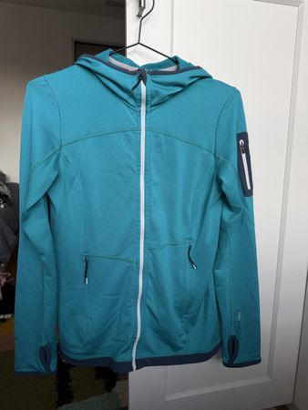 Ortovox Fleece Kapuzenjacke Damen türkis Grösse M